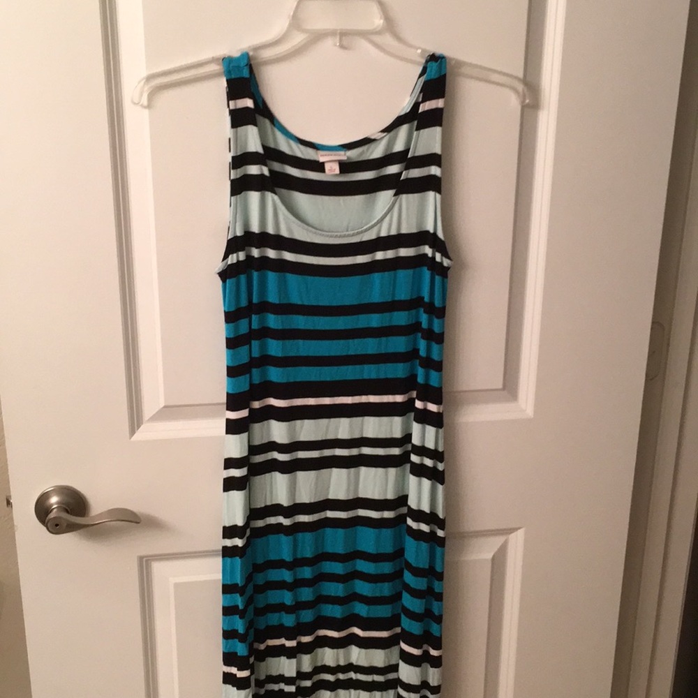 Blue stripe maxi dress NBW